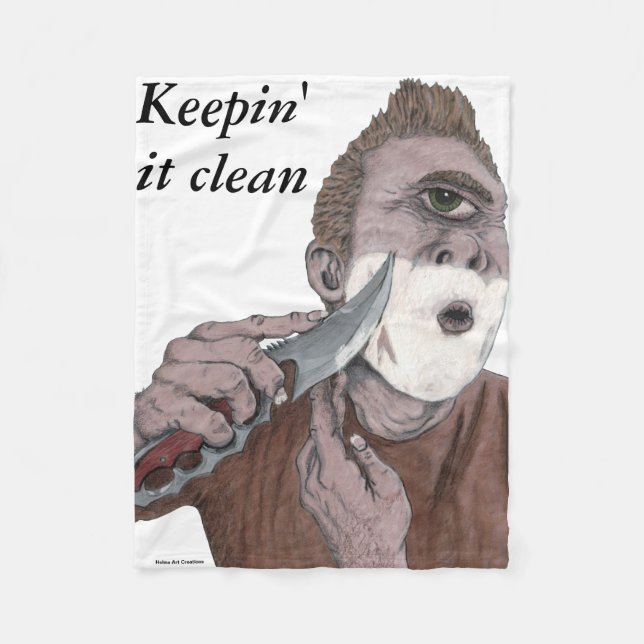 Griechischer Zyklops Shave Fantasy Art Fleece Blan (Vorderseite)