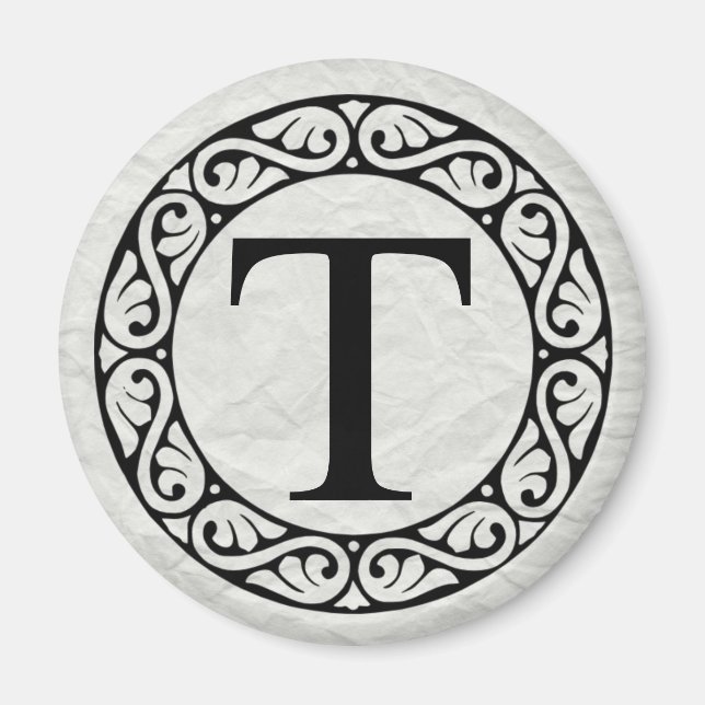 Griechisches Alphabet Brief Tau Magnet (Vorne)