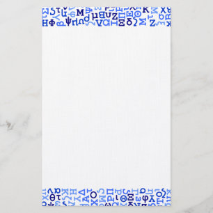 Griechisches Alphabet Briefpapier