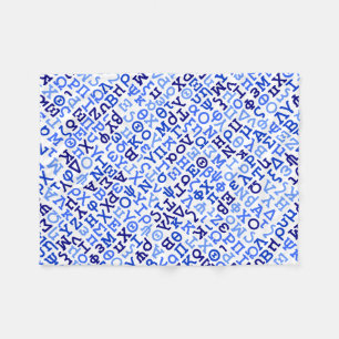 Griechisches Alphabet Fleecedecke