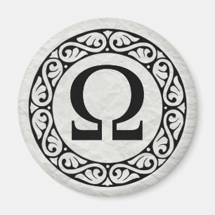Griechisches Alphabet Letter Omega Magnet