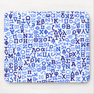 Griechisches Alphabet Mousepad