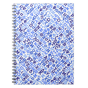Griechisches Alphabet Notizblock