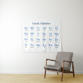 Griechisches Alphabet Wandteppich