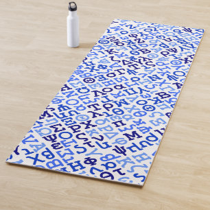 Griechisches Alphabet Yogamatte