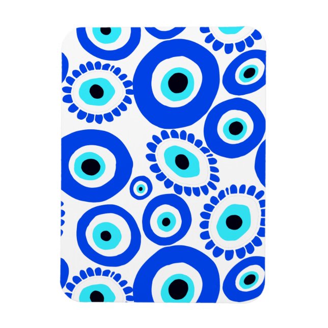 Griechisches Auge Lucky Symbol Magnet (Vertikal)
