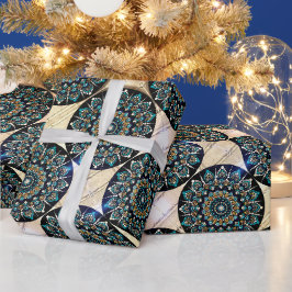 Griechisches Auge Mandala Wrapping Paper Geschenkpapier