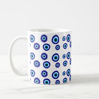 Griechisches Augenmuster Kaffeetasse