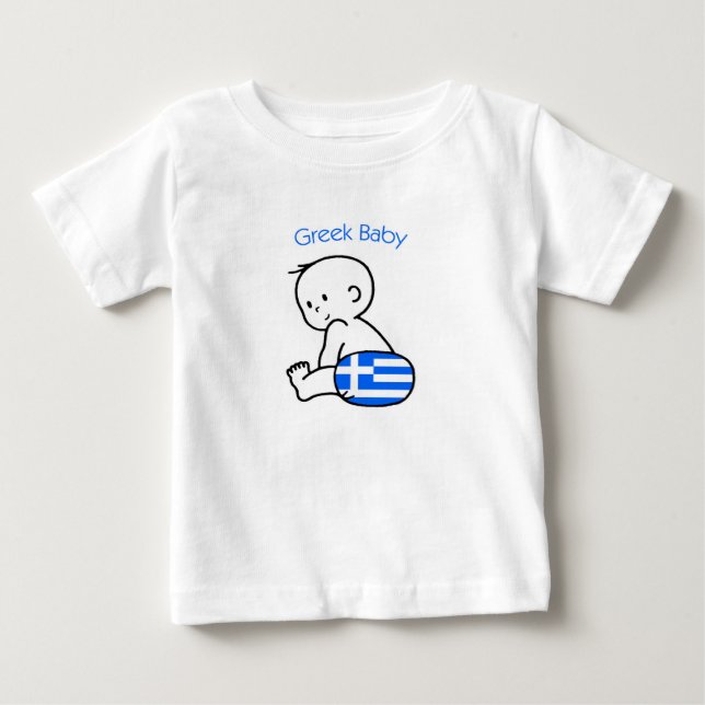 Griechisches Baby T-shirt (Vorderseite)