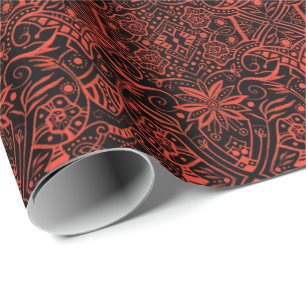 Griechisches Barock Arabeske Vintage Bohemian Must Geschenkpapier