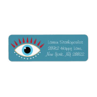 Griechisches Böse Eye Red Eyelashes