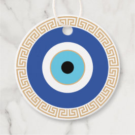 Griechisches böses Auge auf griechischer Ebene Geschenkanhänger