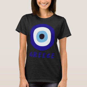 Griechisches böses Auge Schwarz der Frauen T-Shirt