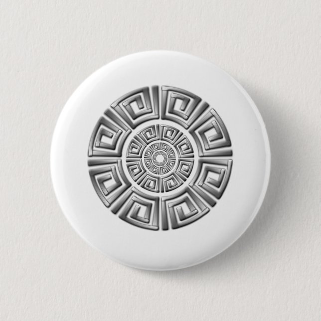 Griechisches Circle Motif Button (Vorderseite)