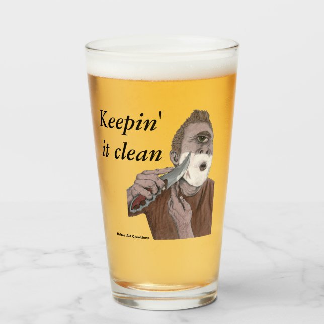 Griechisches Cyclops Knife Shave Fantasy Drink Gla Glas (Vorne (Gefüllt))