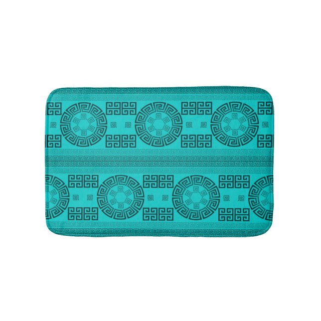 Griechisches Design Badezimmerteppich Badematte (Vorderseite)