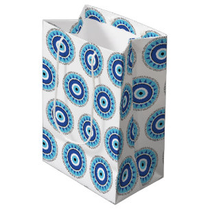 Griechisches Evil Eye Blau Mittlere Geschenktüte