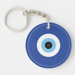 Griechisches Evil Eye Blau Schlüsselanhänger
