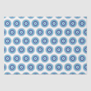 Griechisches Evil Eye Blau Seidenpapier