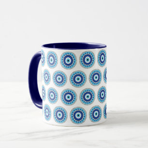 Griechisches Evil Eye Blau Tasse