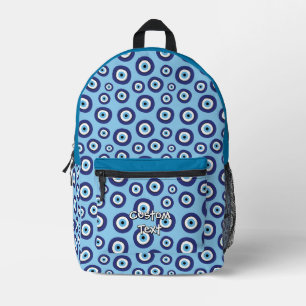 Griechisches Evil Eye Muster Bedruckter Rucksack