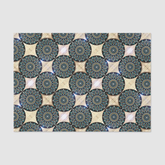 Griechisches Eye Mandala Tissue Paper Seidenpapier (Vorderseite)
