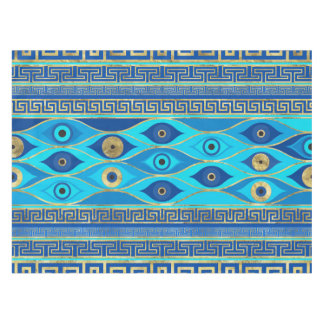 Griechisches Eye und griechisches Schlüsselornamen Tischdecke