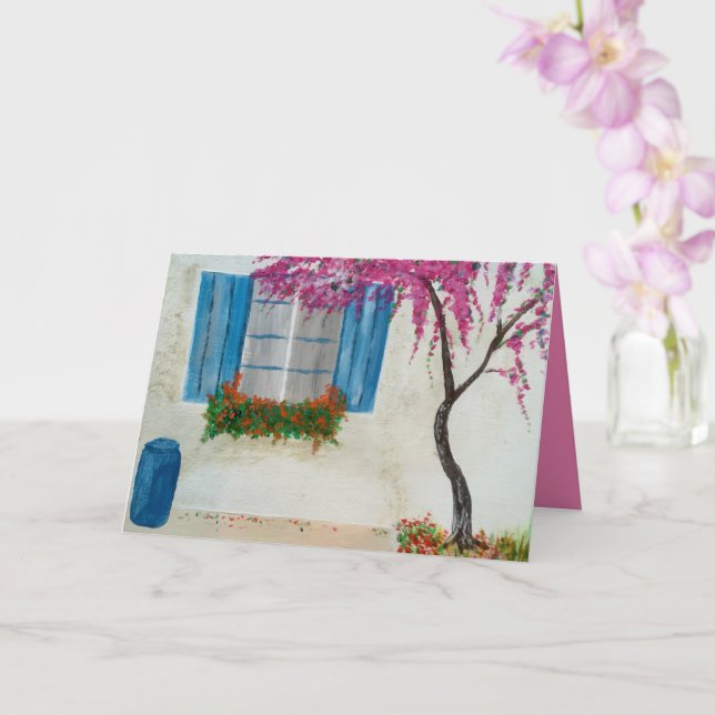 Griechisches Fenster Karte (Orchidee)