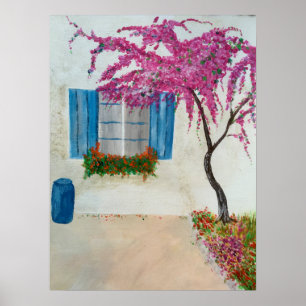 Griechisches Fenster Poster