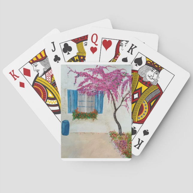 Griechisches Fenster Spielkarten (Rückseite)