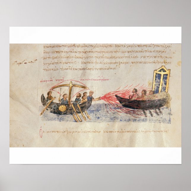 Griechisches Feuer (Vellum) Poster (Vorne)