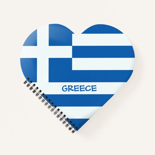 Griechisches Flag Notizbuch (Vorderseite)