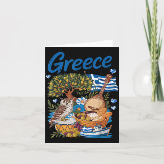 Griechisches Flaggen-Outfit für Kinder mit Helleni Karte