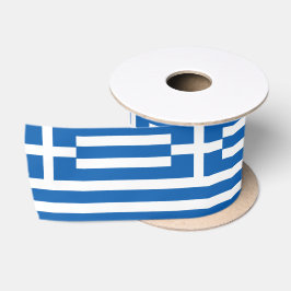 Griechisches Flaggenband, patriotisches Griechenla Satinband