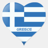 Griechenland griechisch Flagge Fahne Herz' Sticker