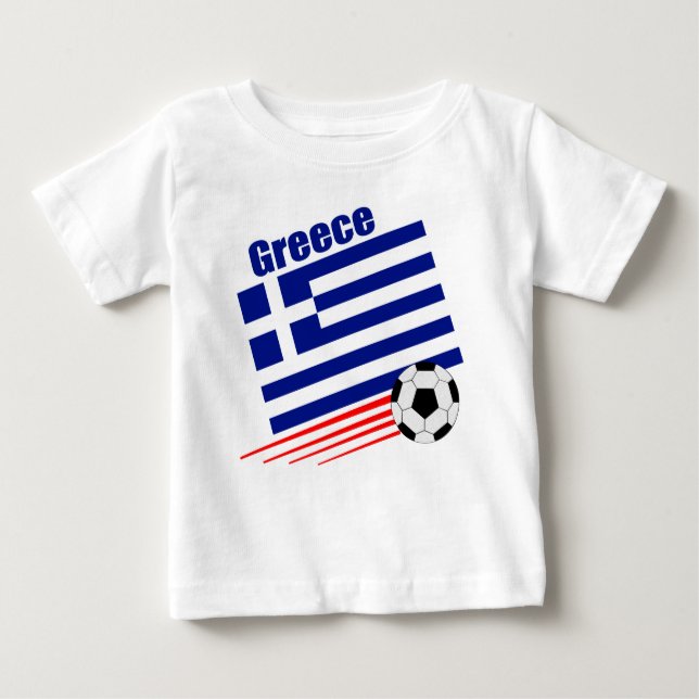 Griechisches Fußball-Team Baby T-shirt (Vorderseite)