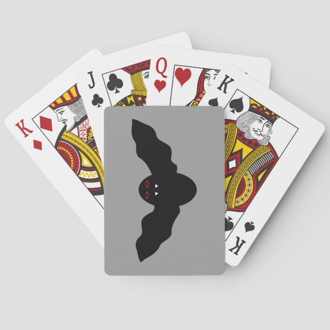 Griechisches Halloween Vampire Bat Spielkarten (Rückseite)