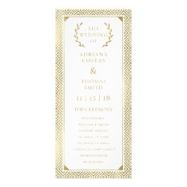 Griechisches Hochzeitsprogramm Werbekarte