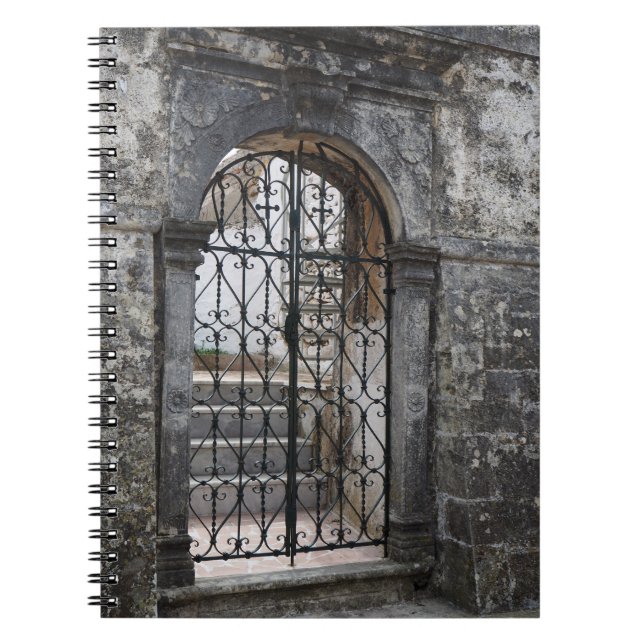 Griechisches Iron Gateway Foto SpiralNotebook Notizblock (Vorderseite)