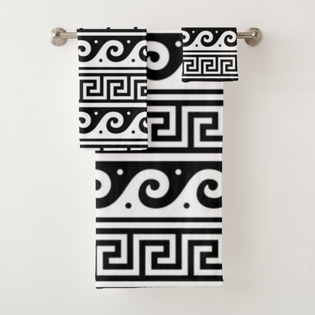 Griechisches Key Guest Towel Set (Insitu)