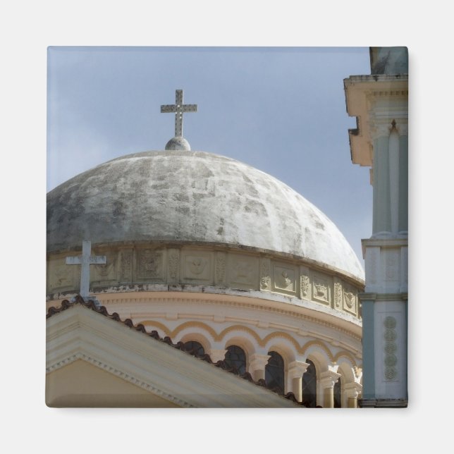 Griechisches Kirchenmagnet Magnet (Vorne)
