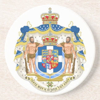 Griechisches königliches Wappen - Griechenland Untersetzer