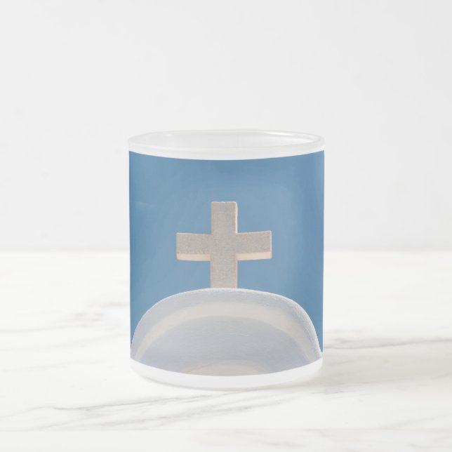 Griechisches Kreuz Mattglastasse (Mittel)