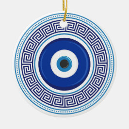 Griechisches Muster Nazar Amulet Keramik Ornament