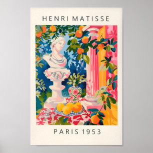 Griechisches Mythologie-Dekor, antikes Statuenpost Poster