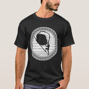Griechisches Mythologie-Shirt, Sisyphus-Vintages D T-Shirt