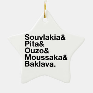 Griechisches Nahrungsmitteletzeichen Keramik Ornament