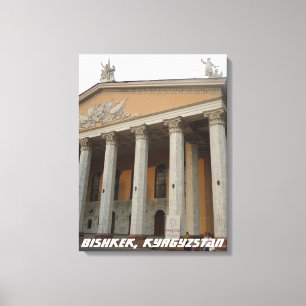 Griechisches Nationaltheater, Bischkek Kirgisistan Leinwanddruck