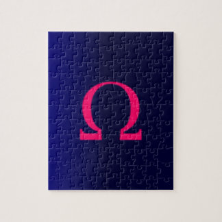 Griechisches Omega in Rosa #3 Puzzle