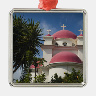 Griechisches orthodoxes Kloster Silbernes Ornament